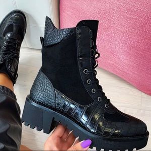 Black Combat Boots